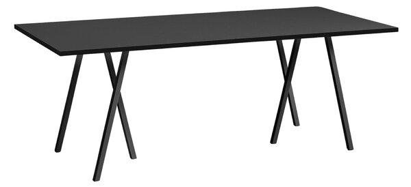 Stôl Loop Stand, Black, 180 x 88 cm – HAY