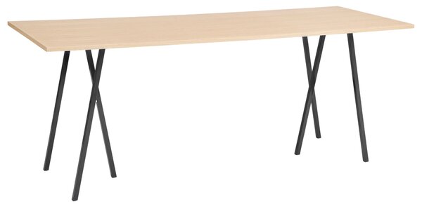 Stôl Loop Stand High, Oak / Black, 200 x 93 cm – HAY