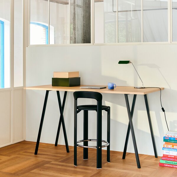 Stôl Loop Stand High, Oak / Black, 200 x 93 cm – HAY