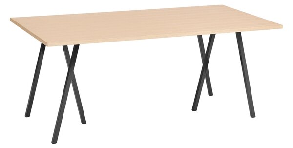 Stôl Loop Stand, Oak / Black, 180 x 88 cm – HAY