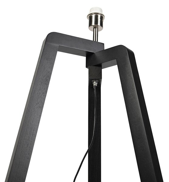 Stojaca lampa čierna bez tienidla - Puros