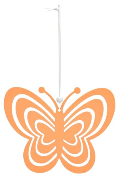 Závesný kovový motýľ PASTEL BUTTERFLY - viac farieb Farba: Žltá