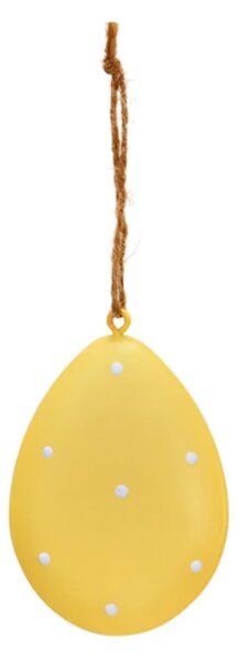 Závesné kovové vajíčko PASTEL EGG - viac farieb Farba: Žltá