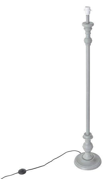 Klasická stojaca lampa sivá bez tienidla - Classico