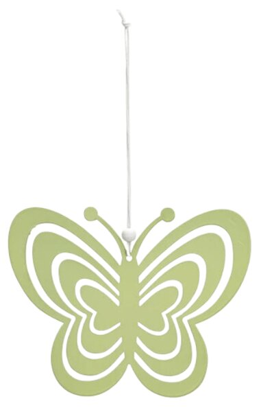 Závesný kovový motýľ PASTEL BUTTERFLY - viac farieb Farba: Žltá