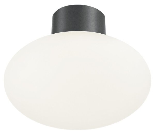Ideal Lux - Vonkajšie stropné svietidlo CLIO 1xE27/42W/230V pr. 28 cm IP44 antracit