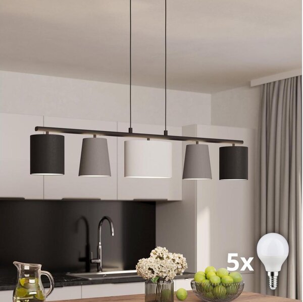 Eglo 98588 - LED luster na lanku ALMEIDA 5xE14/25W/230V