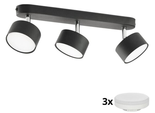 LED bodové svietidlo CLARK 3xGX53/10W/230V čierne