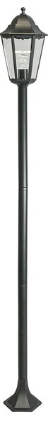 Klasická vonkajšia stojaca lampa čierna 170 cm IP44 - New Orleans 1