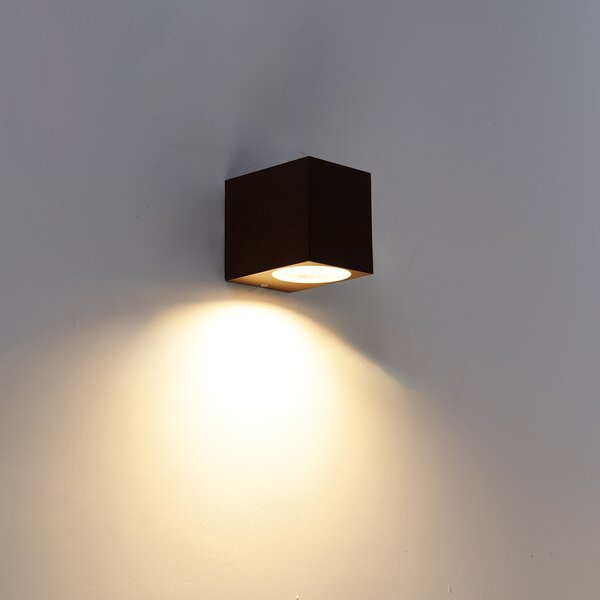 Priemyselná nástenná lampa hrdzavohnedá IP44 - Baleno
