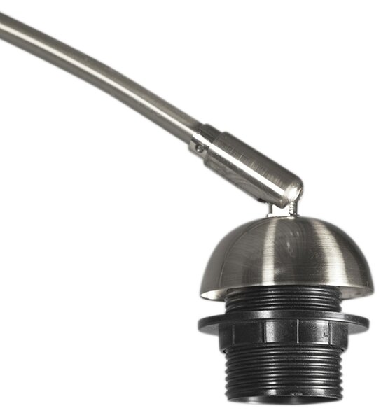 Moderná nástenná lampa oceľ bez tienidla - Boog
