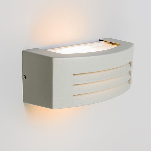 Moderná nástenná lampa sivá IP44 - Hurricane 1
