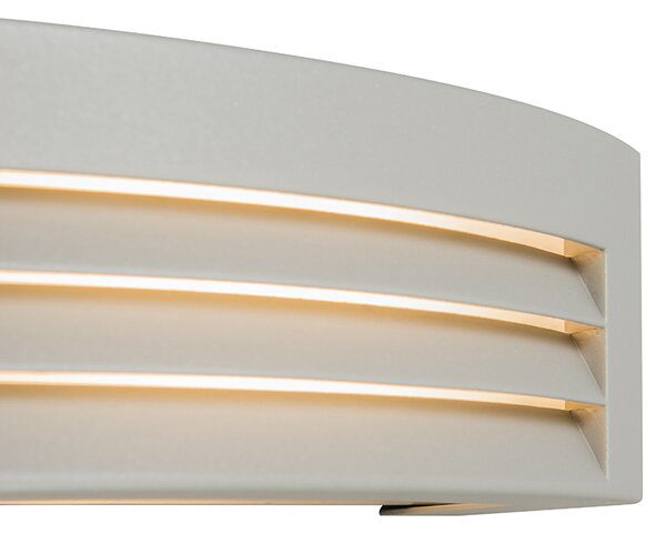 Moderná nástenná lampa sivá IP44 - Hurricane 1