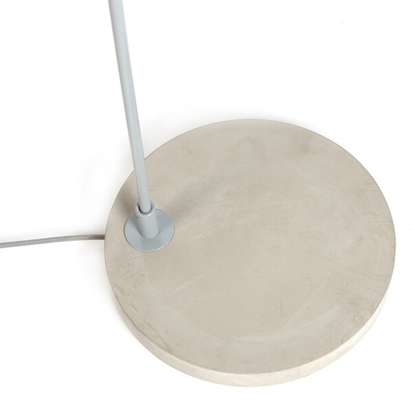 Moderná oblúková lampa so sivým tienidlom - Bend