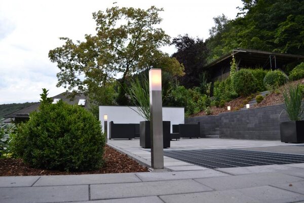 Vonkajšia lampa oceľ 80 cm IP44 - Malios so zemným hrotom a káblovou objímkou