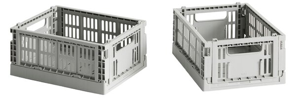 Úložné boxy Colour Crate, Mini, 2 kusy, Light grey – HAY