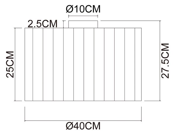 STROPNÉ SVIETIDLO, 40/27.5 cm Collett's Monde - Online Only bytové doplnky, Online Only