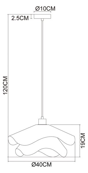 ZÁVESNÉ SVIETIDLO, 40/120 cm Collett's Monde - Online Only bytové doplnky, Online Only