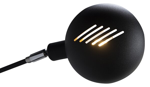 Dizajnová stojaca lampa čierna 5-svetlo - Sixties Marmo