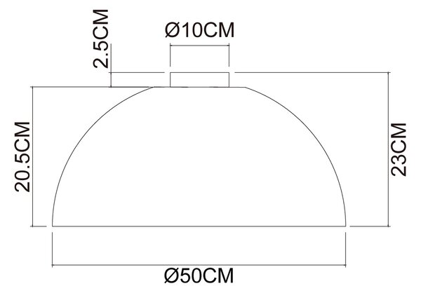 STROPNÉ SVIETIDLO, 50/23 cm Collett's Monde - Online Only bytové doplnky, Online Only