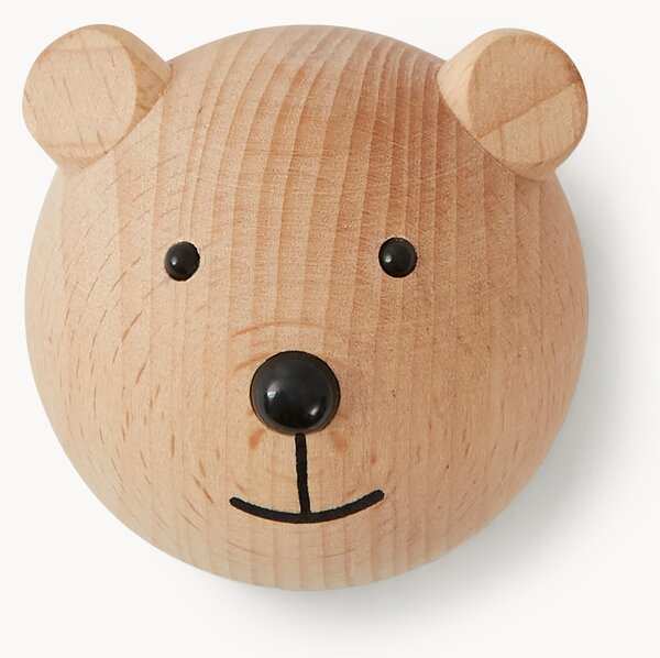 Nástenný detský vešiak z bukového dreva Bear