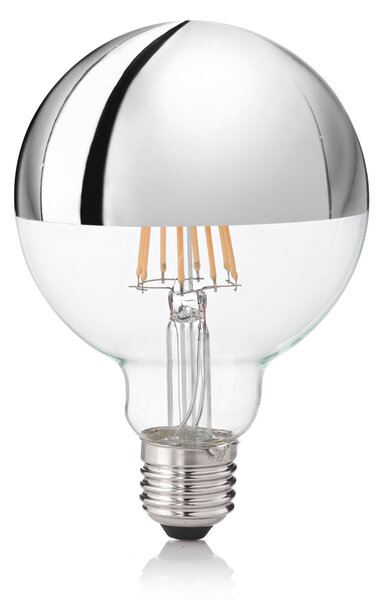 Ideal Lux 135526 LED žiarovka E27 Filament G95 9W/520lm 3000K chróm, globe