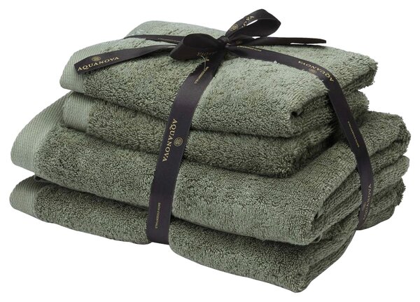 SADA FROTÉ UTERÁKOV, tmavozelená Aquanova - Kúpeľňový textil, Online Only