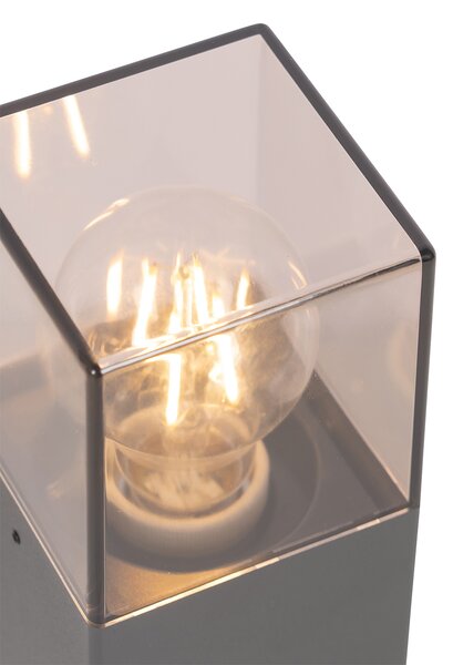 Vonkajšia lampa 30 cm antracit s zemným kolíkom a káblovou objímkou - Denmark