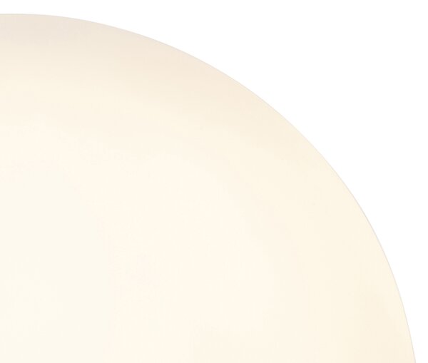 Stolná lampa v štýle Art Deco mosadz s opálovým sklom 45,5 cm - Pallon