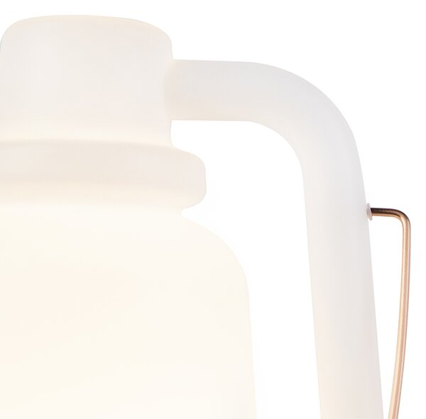 Stojaca lampa biela 51 cm IP44 - Storm Large