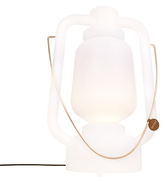 Stojaca lampa biela 51 cm IP44 - Storm Large