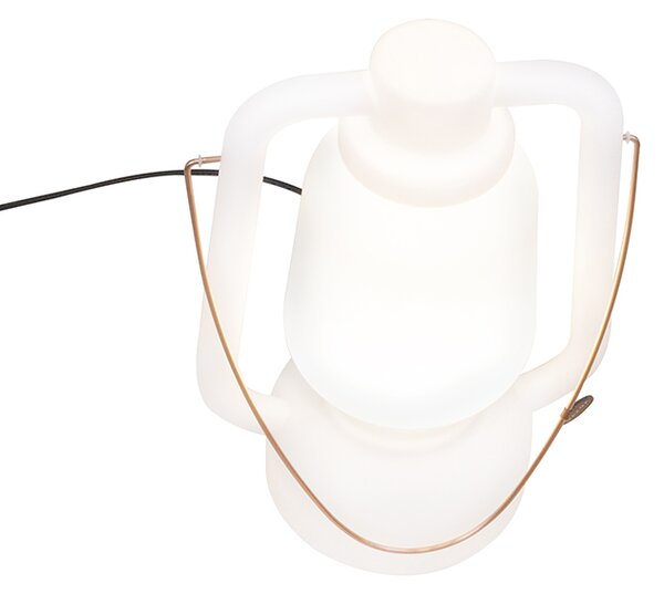 Stojaca lampa biela 51 cm IP44 - Storm Large