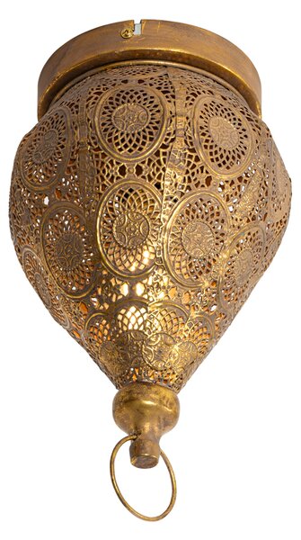 Orientálne stropné svietidlo zlaté 19 cm - Mowgli