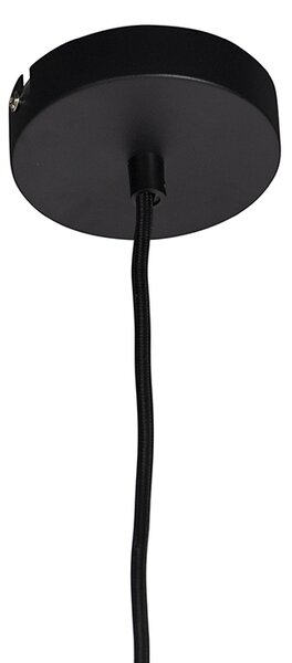 Závesné svietidlo s tienidlom z zamatu Peacock so zlatom 40 cm - Combi