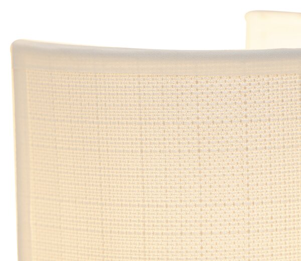 Moderná nástenná lampa biela - Simple Drum Jute