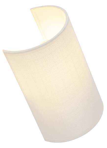 Inteligentná nástenná lampa biela vrátane Wifi A60 - Simple Drum Jute