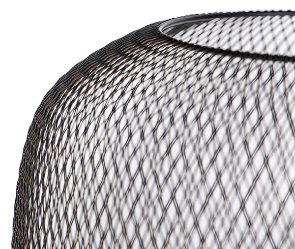 Moderná čierna stojaca lampa - Bliss Mesh