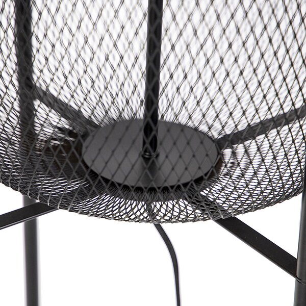 Moderná čierna stojaca lampa - Bliss Mesh
