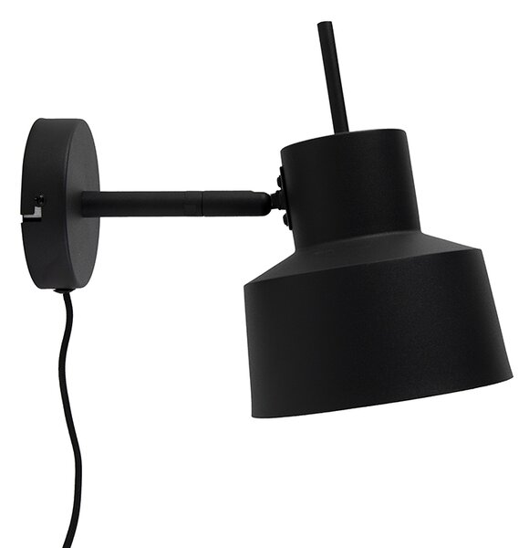 Retro nástenná lampa čierna - Chappie