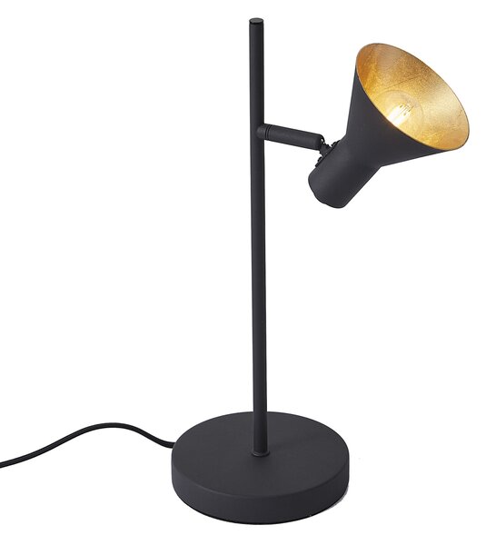Moderná stolná lampa čierna so zlatom 1-svetlo - Magno