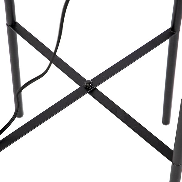 Moderná čierna stojaca lampa - Bliss Mesh