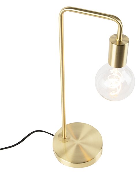 Stolná lampa v štýle Art Deco mosadz - Facil