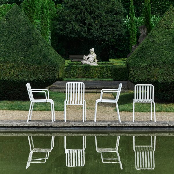 Záhradná lavica Palissade Dining, Cream White – HAY