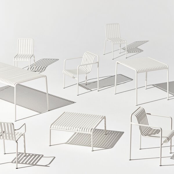 Záhradná lavica Palissade Dining, Cream White – HAY