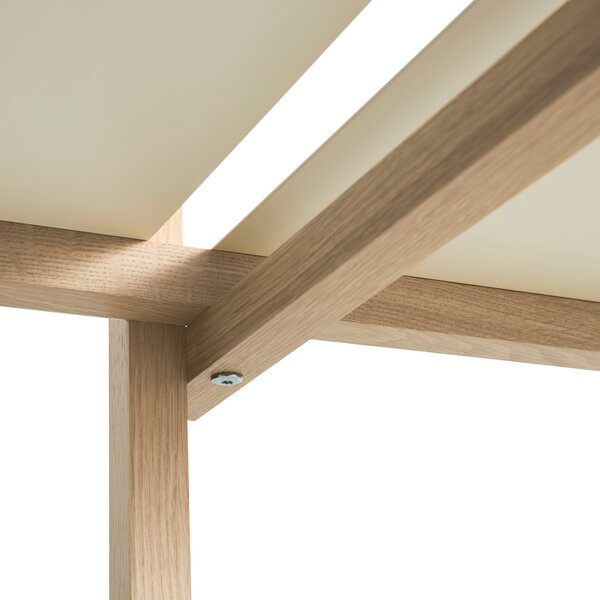 Policový systém Woody Column High, Oak / Almond White – HAY