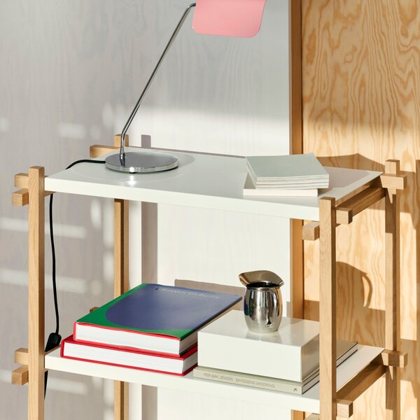 Policový systém Woody Column High, Oak / Almond White – HAY
