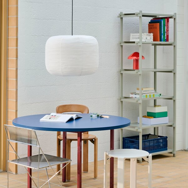 Policový systém Woody Column High, Oak / Almond White – HAY