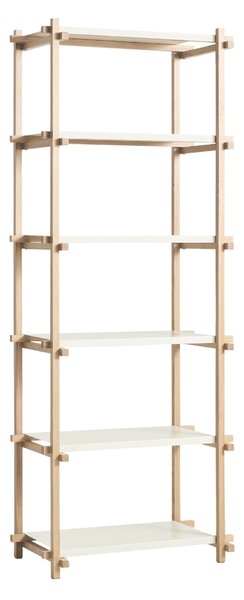 Policový systém Woody Column High, Oak / Almond White – HAY