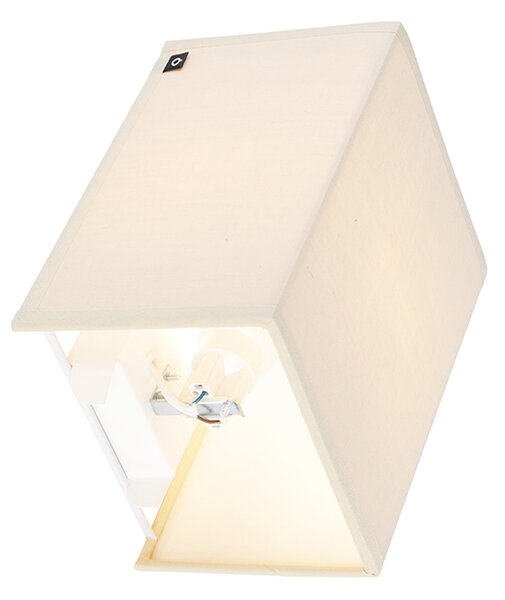 Rustikálna nástenná lampa béžová - Vete