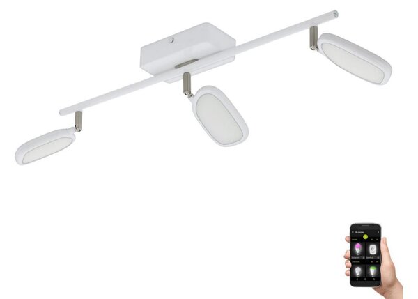 Eglo 33224 - LED RGBW Stmievateľné bodové svietidlo PALOMBARE-C 3xLED/5W/230V biela
